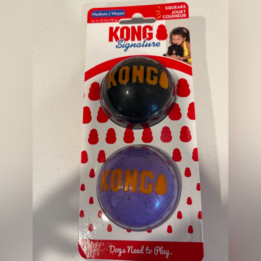New in Package Kong Medium Squeaker Balls